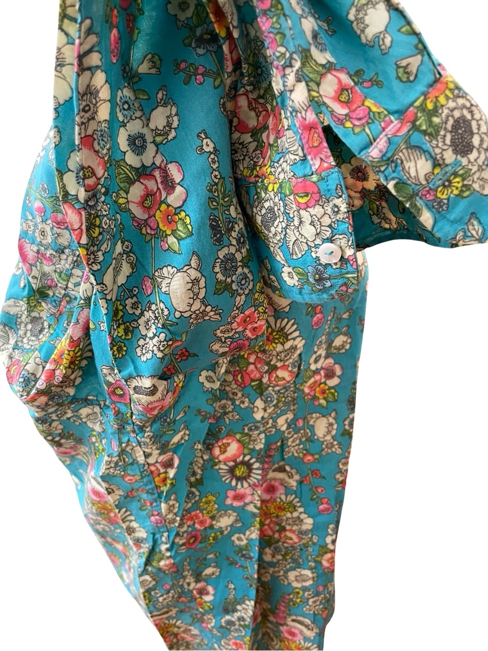 NATURAL LIFE FLORAL BUTTON DOWN BLOUSE - Picture 5 of 12